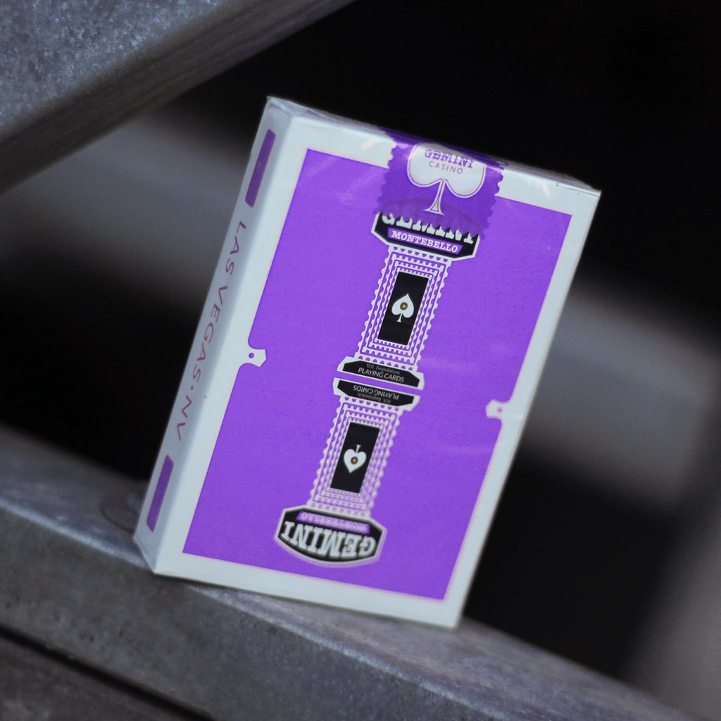Gemini Casino Purple Playing Cards – Card-Addiction.com