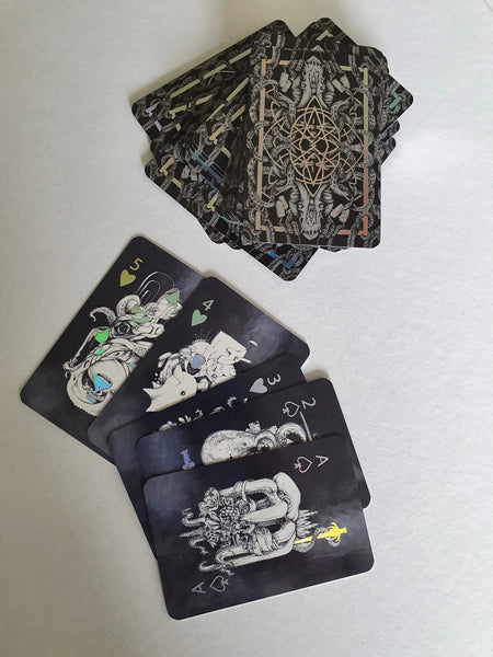 Holo Octopus Mini Gilded Deck (Holographic Gilded Playing Cards)