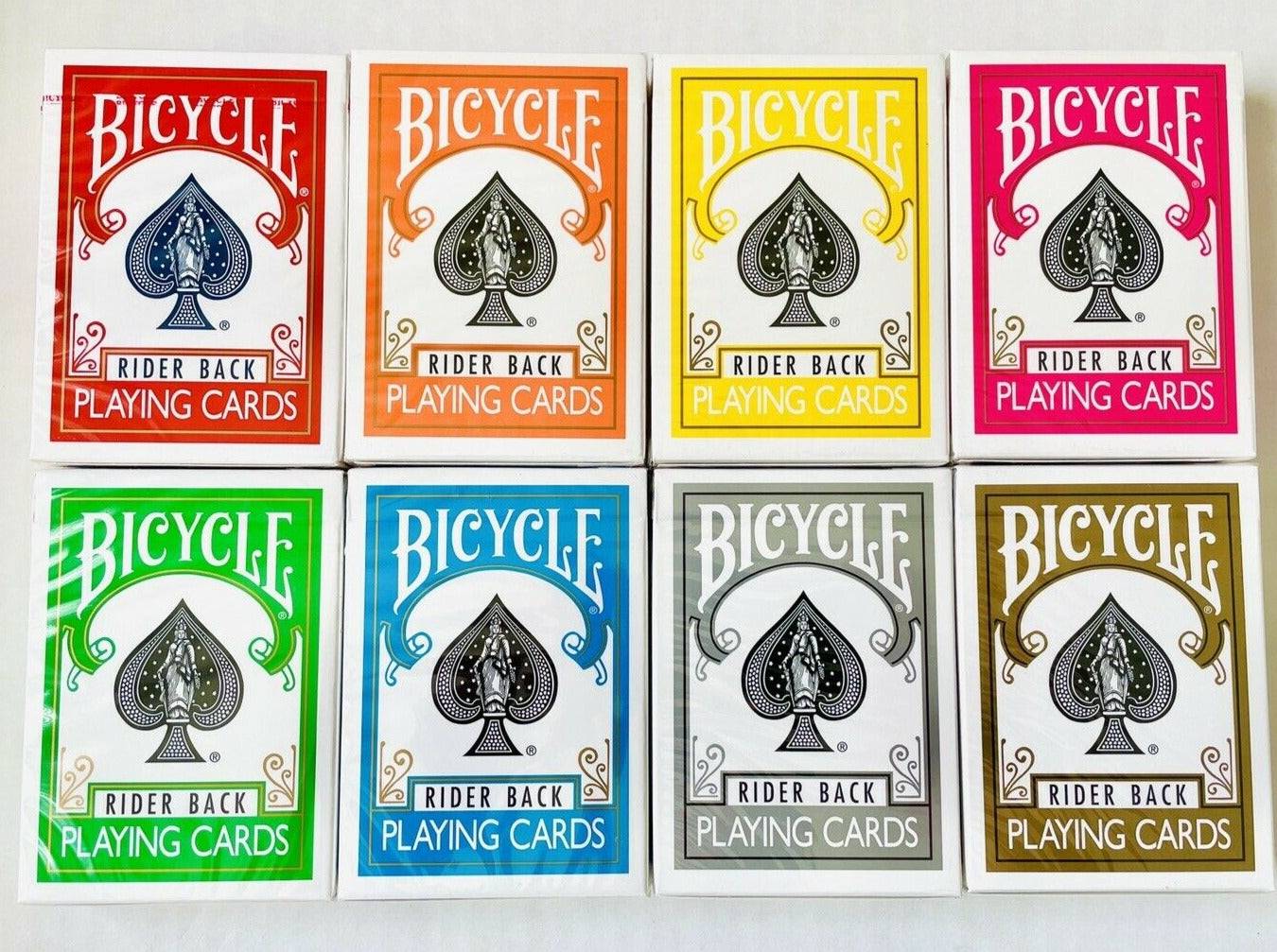 Bicycle Color Rider Back Collection Playing Cards 8 Deck Set