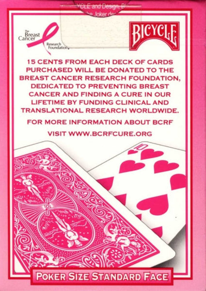 Bicycle Breast Cancer Pink Ribbon Playing Cards Deck