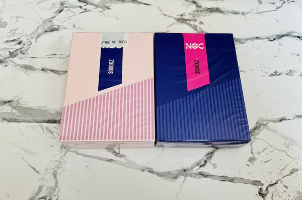 NOC 3000X2 Purple & Pink Playing Cards 2 Deck Set