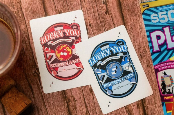 Scratch & Win Playing Cards, Riffle Shuffle 1/25 chance of GILDING! 12 Decks