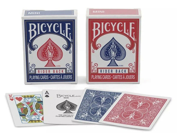 Bicycle Mini Rider Back Playing Cards Deck Set In A DS1 Carat Case