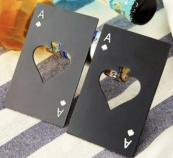 BOTTLE OPENER Poker Card Ace of Spades