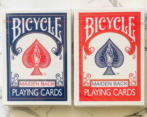 Bicycle Maiden Back Red OR Blue Playing Cards
