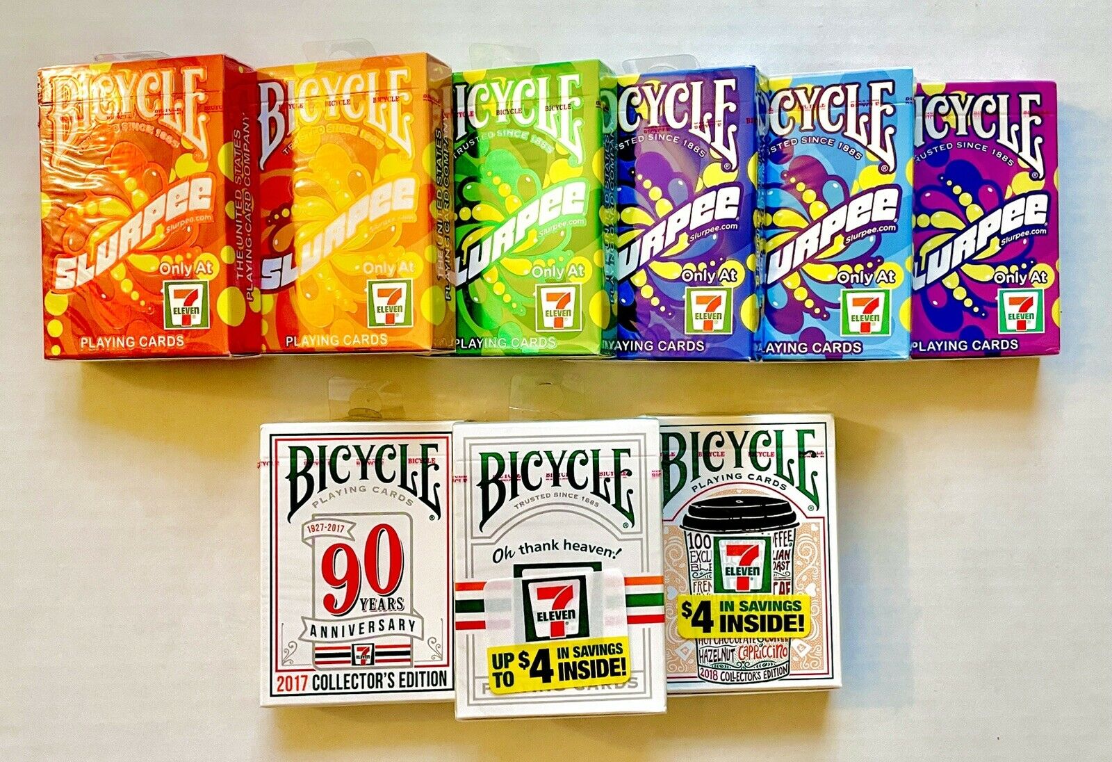 Bicycle 7-Eleven Playing cards Deck Set RARE – Card-Addiction.com