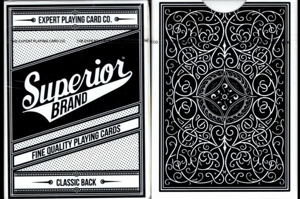 Superior Brand Classic Back Black Playing Cards Deck