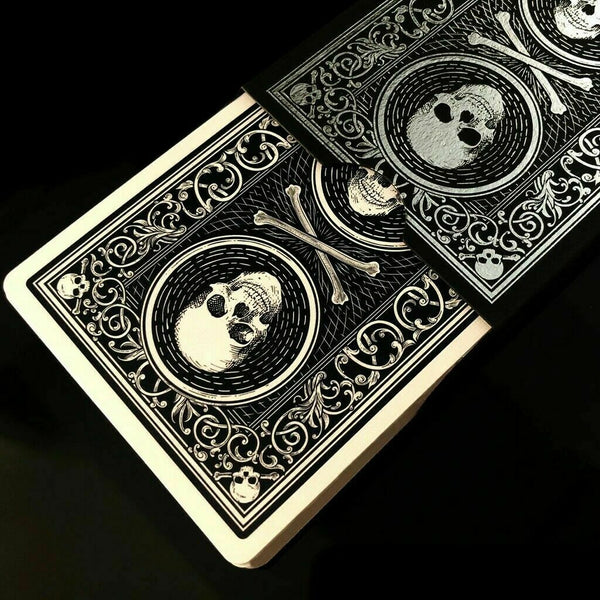 Superior Brand Skull & Bones Black Playing Cards Deck David Blaine's Split Spades