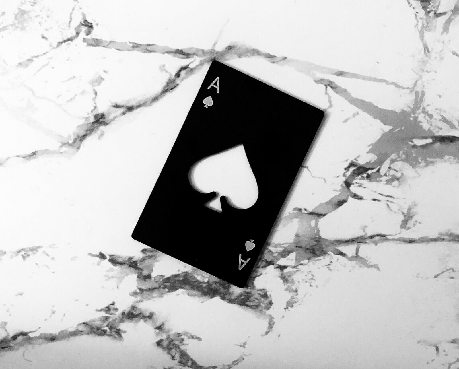 BOTTLE OPENER Poker Card Ace of Spades