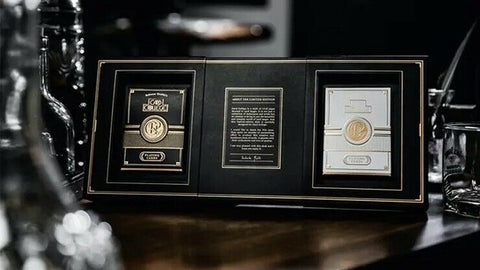 Card College The Elegant Deluxe Box Set Gilded (Black) Playing Cards