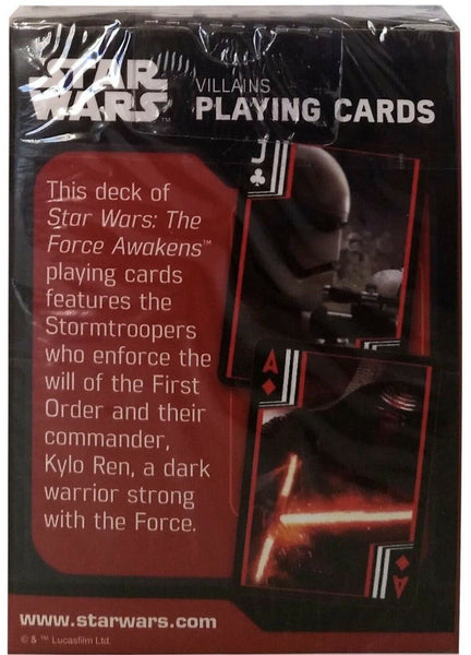 Star Wars Villains Playing Cards Deck Disney