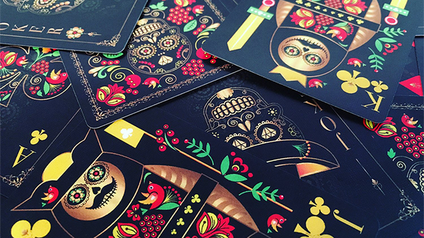 Calaveras de Azúcar Black Edition Playing Cards Deck