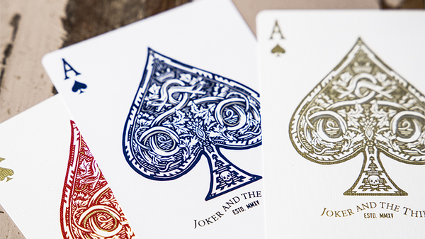 White Gold Edition Playing Cards by Joker and the Thief