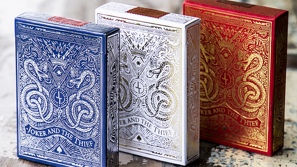 White Gold Edition Playing Cards by Joker and the Thief