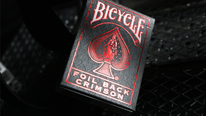 Bicycle Rider Back Crimson Luxe Red V2 Playing Cards Deck