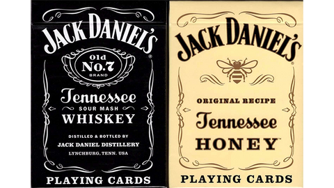 Jack Daniel's Black/Honey Playing Cards 2 Decks Set