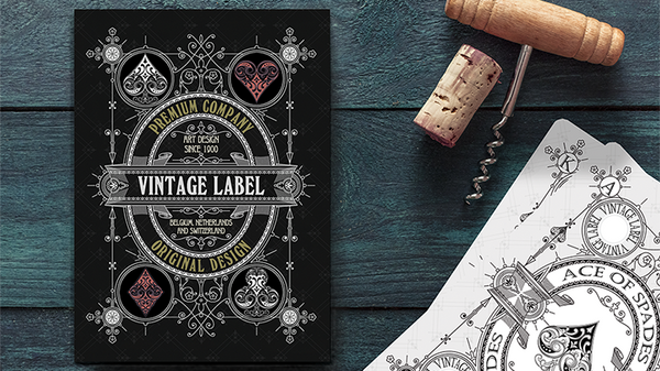 Vintage Label Playing Cards (Private Reserve White)
