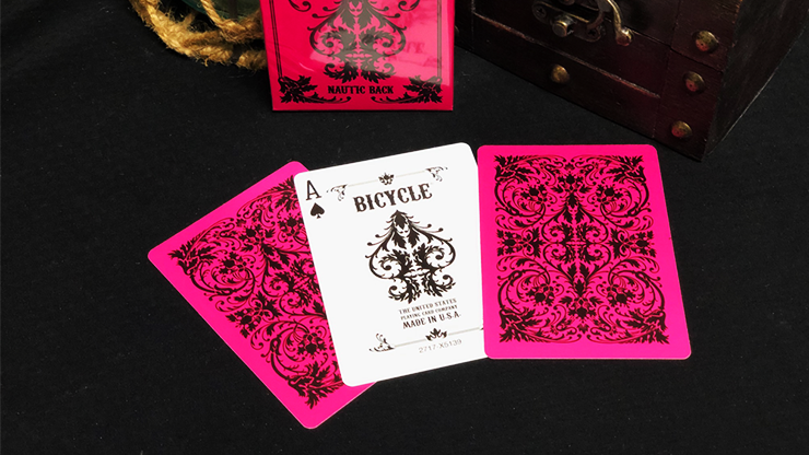 Bicycle Nautic Back Green OR Pink OR White Playing Cards Deck