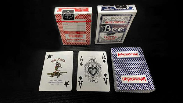 Bee Lakeside Casino Red OR Blue Playing Cards Deck Set