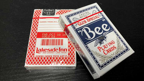 Bee Lakeside Casino Red OR Blue Playing Cards Deck Set