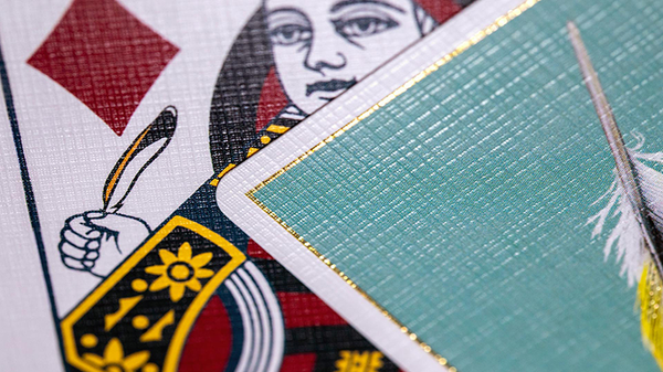 Feather Deck: Goldfinch Edition (Teal) Playing Cards