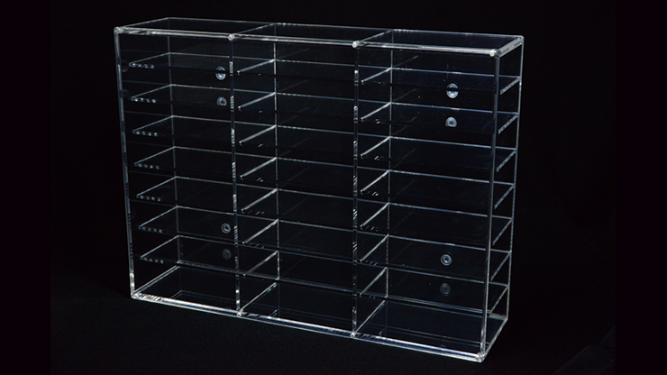 poker card display case Carat XDR24L Deck Rack With Magnetic Closure Lid Playing Cards Display