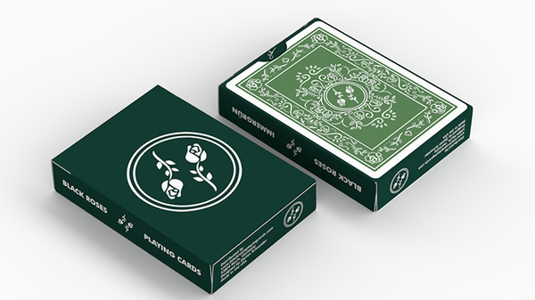 Black Roses Immergrün Playing Cards Deck