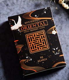 Oriental Memory Playing Cards Black Deck