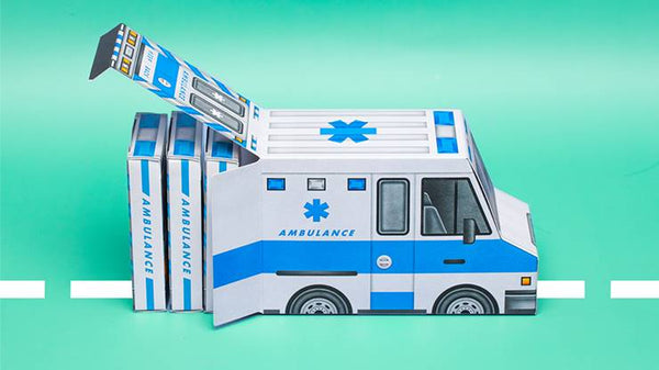Ambulance Playing Cards 6 Decks + Half-Brick Truck by Riffle Shuffle
