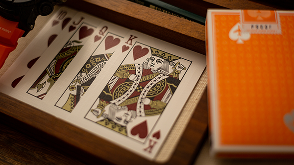 Lounge Edition in Hangar (Orange) Playing Cards by Jetsetter Playing Cards