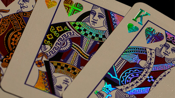 London Diffractor Silver Playing Cards