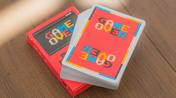 Game Over Red OR Yellow Playing Cards by Gemini