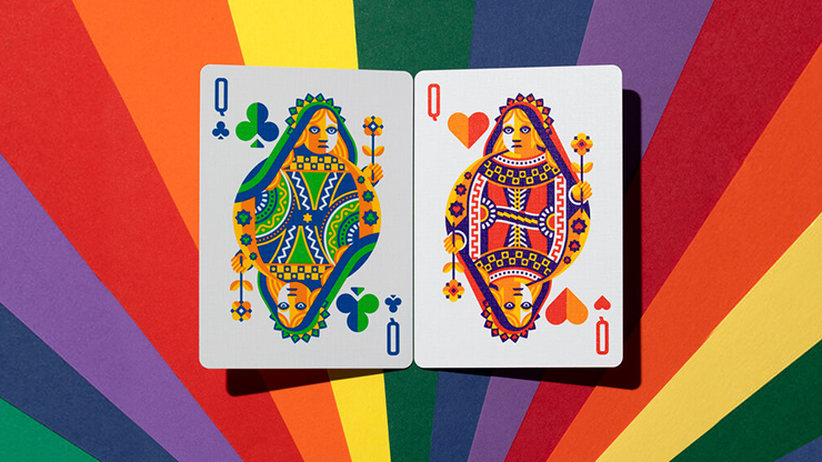 DKNG Rainbow Wheels Playing Cards Rainbow Foil Deck – Card