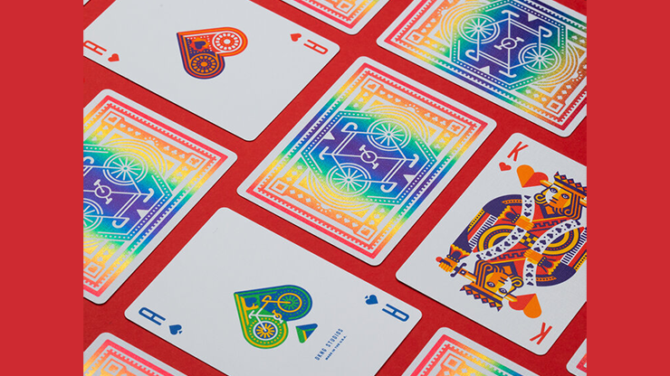 DKNG Rainbow Wheels Playing Cards Rainbow Foil Deck – Card