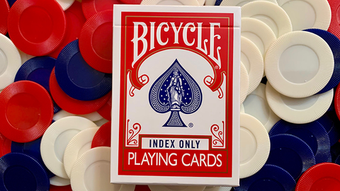 Bicycle Index Only Blue OR Red Playing Cards Decks