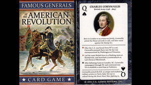 Famous Generals of the American Revolution Playing Cards Deck