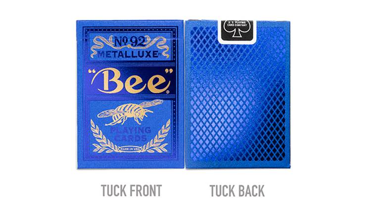 Bee Blue MetalLuxe Playing Cards Foil Deck –