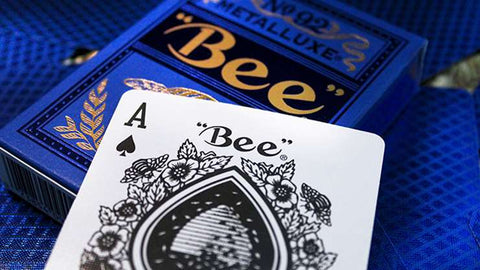 Bee Blue MetalLuxe Playing Cards Deck