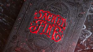 Sacred Fire Eternal Flame Sapphire Blaze Emerald Flare Playing Cards // Riffle Shuffle