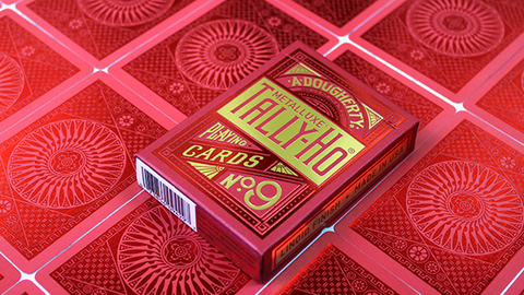 Tally-Ho Red (Circle) MetalLuxe Playing Cards Deck