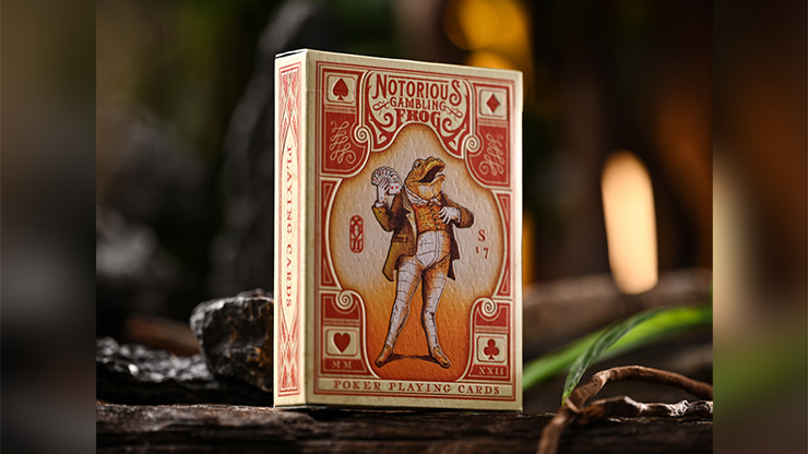 Notorious Gambling Frog (Green or Orange) Playing Cards by Stockholm17