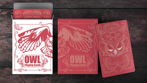 Owl (Red OR Blue) Playing Cards Decks