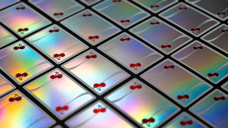 Cherry Casino Sands Mirage (Holographic) Playing Cards – Card-Addiction.com