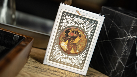 Mucha Princess Hyacinth Silver Edition Playing Cards