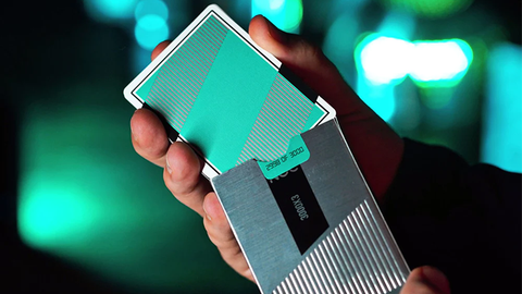 Limited NOC3000X3: Silver/Teal (Species X) Playing Cards Deck