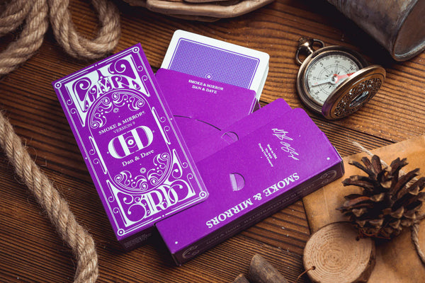 Smoke & Mirrors v9, Purple Edition Playing Cards by Dan and Dave