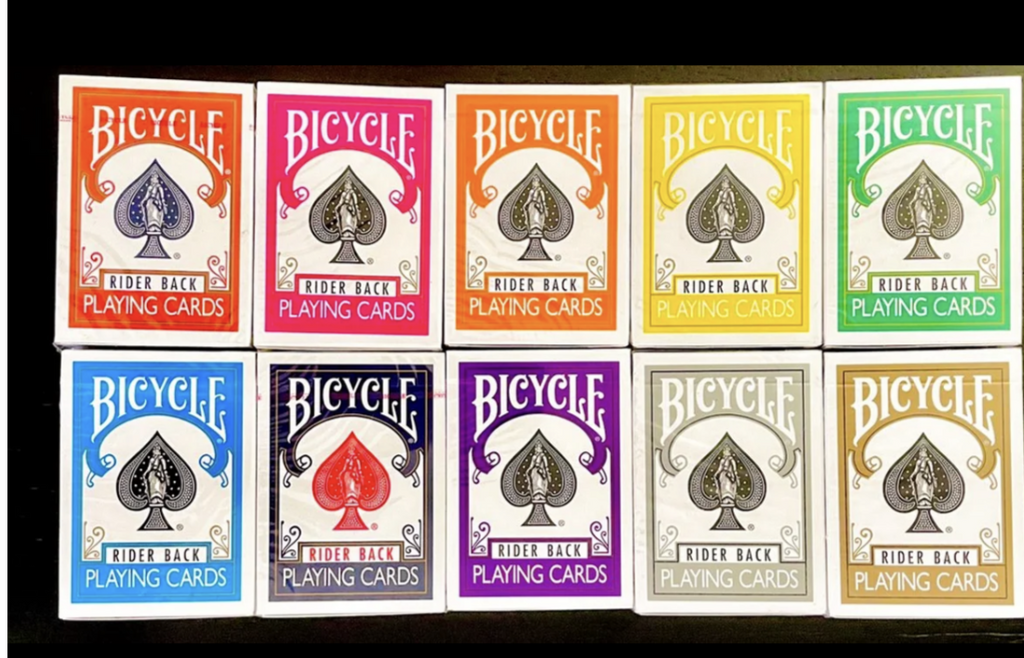 Bicycle Rider Back Playing Cards Color Collection Card Addiction