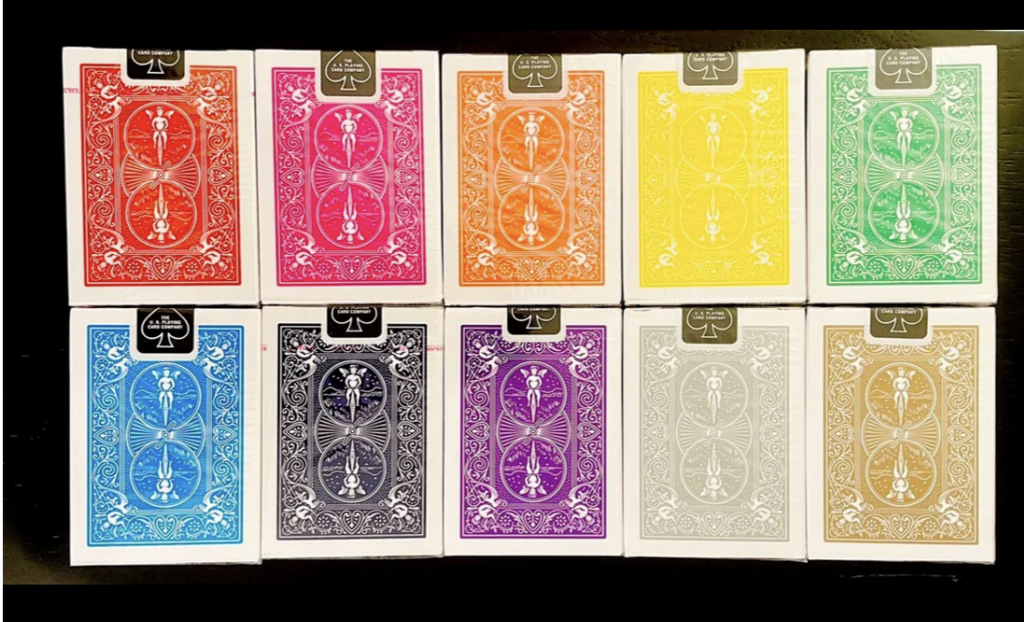 Bicycle Rider Back Playing Cards Color Collection Card Addiction