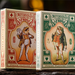 Notorious Gambling Frog (Green or Orange) Playing Cards by Stockholm17