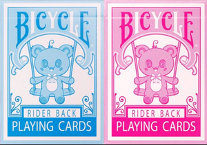 Bicycle Lovely Bear Pink OR Blue Rider Back Playing Cards